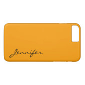 Oranje kleurenachtergrond Case-Mate iPhone case (Achterkant (Horizontaal))