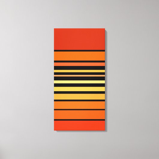 Oranje kleurenpalet canvas afdruk (Voorkant)