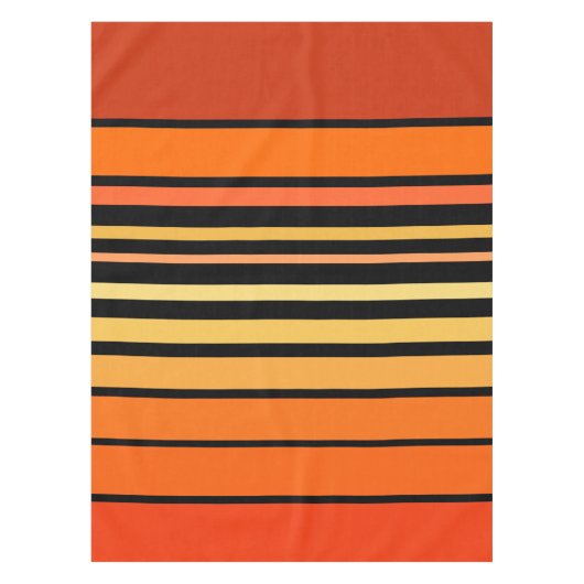 Oranje kleurenpalet tafelkleed (Voorkant)