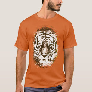Oranje kleurenPop Kunst tijger - Elegant modern T-shirt