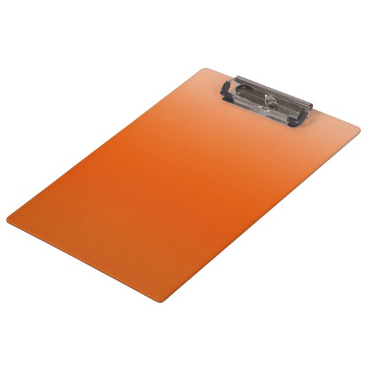 Oranje kleurverloop klembord (Gekanteld)