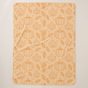Oranje Knus Herfst Oogst Design Sherpa Deken