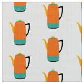 Oranje koffiepercolator stof (Close Up)