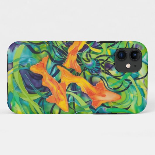 Oranje Koi Case-Mate iPhone Case (Achterkant (horizontaal))