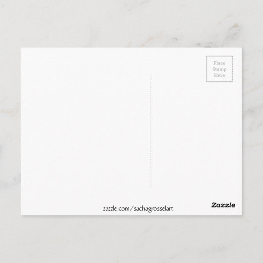 Oranje Koi Japanse waterverf karper Briefkaart (Achterkant)