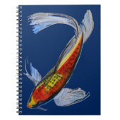 Oranje Koi Japanse waterverf karper Notitieboek (Voorkant)