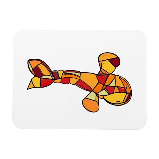 ORANJE KOI MAGNEET (Horizontaal)