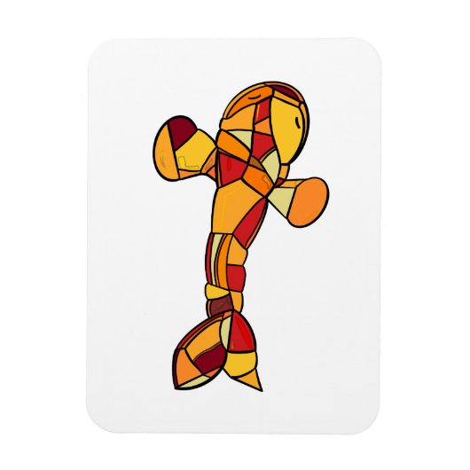 ORANJE KOI MAGNEET (Verticaal)