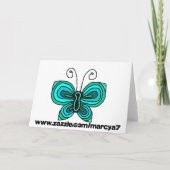 Oranje Koi op lege kaart (Achterkant)