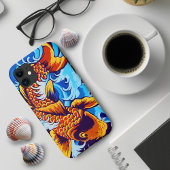Oranje koi vis blauw Case-Mate iPhone case