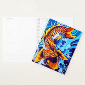 Oranje koi vis blauw planner (Display)