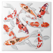 Oranje Koi-vis Tegeltje (Voorkant)