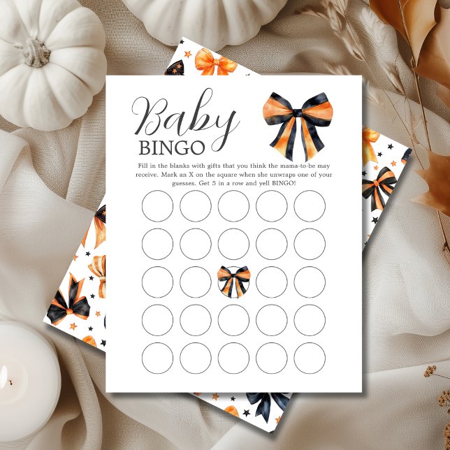 Oranje koket | Halloween Baby Bingo Spelbladen (Creator heeft geüpload)