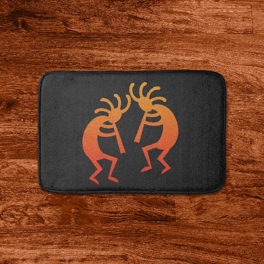 Oranje Kokopelli - zuidwest Badmat