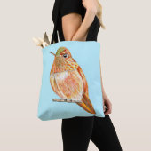 Oranje kolibrie tote bag (Dichtbij)