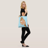 Oranje kolibrie tote bag (Op model)