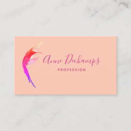 Oranje kolibrie visitekaartje