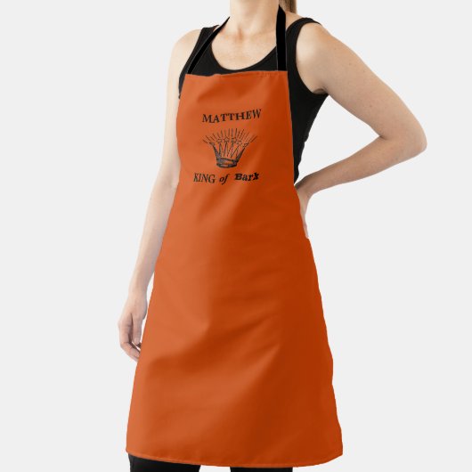 Oranje koning van Bark Funny Apron Schort (Insitu)