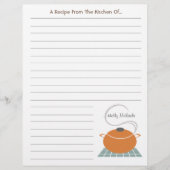 Oranje kookpot uit de keuken van ... (Voorkant)