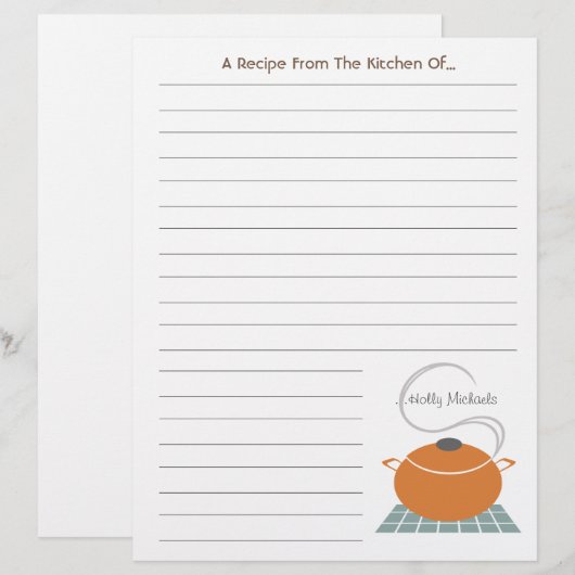 Oranje kookpot uit de keuken van ... (Voorkant / Achterkant)