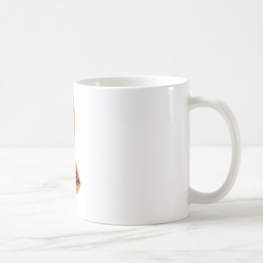 Oranje koolstofbewustzijn koffiemok (Rechts)