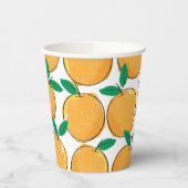 Oranje kopjes voor snijdpapier papieren bekers (Links)