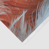 Oranje Koraal Afro-Amerikaanse Vrouw Decoupage Tissuepapier (Detail)