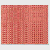 Oranje, koraal, bruin diamantpatroon. cadeaupapier (Vlak)