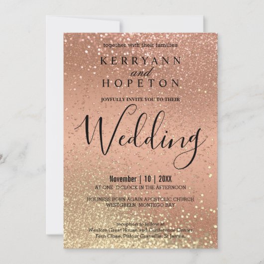 Oranje koraal en goudzout kaart (Voorkant)