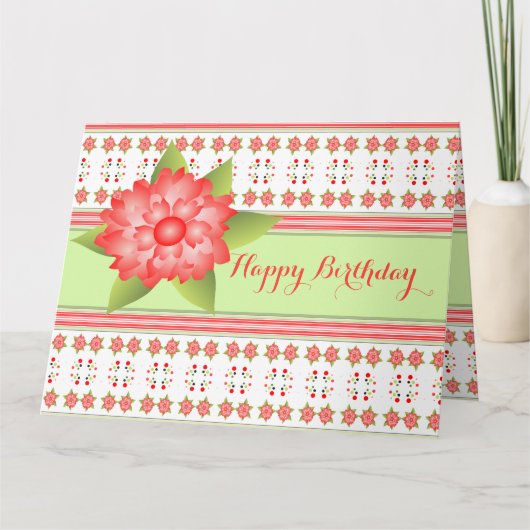 Oranje koraal, gedrenkt kaart (Voorkant)