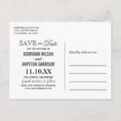 Oranje Koraal & Gouden Glitters- Bewaar De Datum Aankondigingskaart (Achterkant)