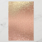 Oranje koraal & goudglitter - Programma (Achterkant)