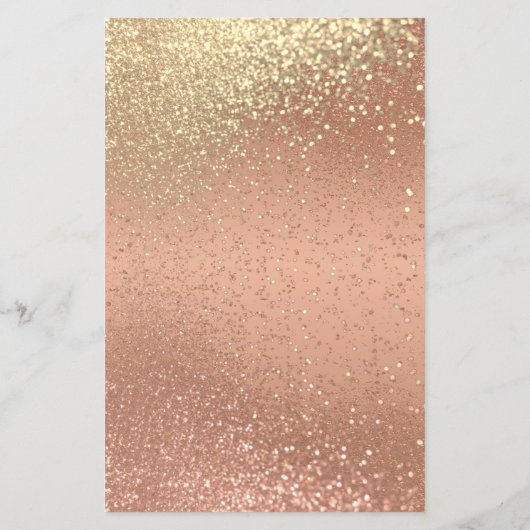 Oranje koraal & goudglitter - Programma (Achterkant)