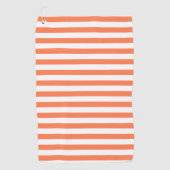 Oranje koraalbandbedekking zomerdeeg golfhanddoek (Voorkant)