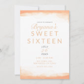 Oranje koraalWaterverf Moderne grafische kaart 16 (Voorkant)