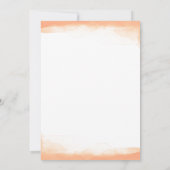 Oranje koraalWaterverf Moderne grafische kaart 16 (Achterkant)