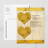 Oranje kortbrood Briefkaart ophalen (Voorkant / Achterkant)