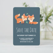 Oranje koskoeienvangers op zaterdag save the date (Staand voorkant)