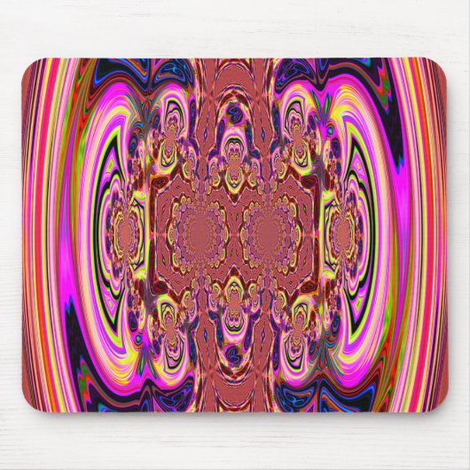 Oranje kosmische spectaculaire mousepad muismat (Voorkant)