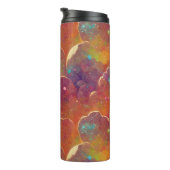 Oranje kosmische wolken die Patroon herhalen Thermosbeker (Geroteerd rechts)
