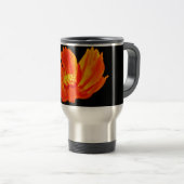 Oranje kosmos ventilator reisbeker (Voorkant rechts)