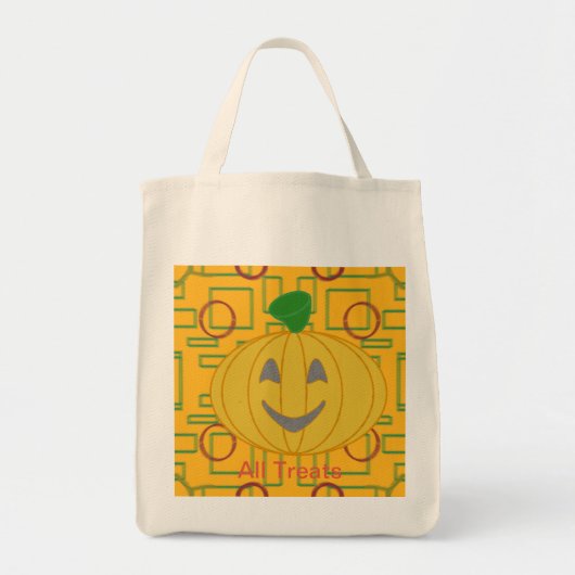 Oranje Kostuum Design Popcorn Anime Canvas tas (Voorkant)
