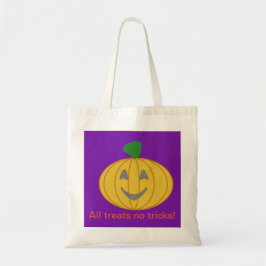 Oranje kostuum ontwerp alle traktaties geen trucs tote bag