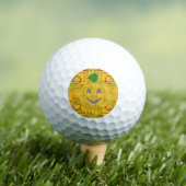 Oranje kostuum ontwerp Happy Pumpkin Day golfballe Golfballen (Insitu Shirt)