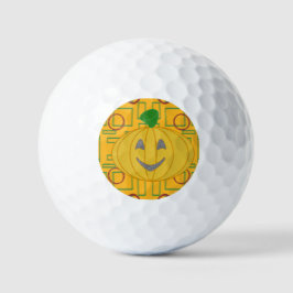 Oranje kostuum ontwerp Happy Pumpkin Day golfballe Golfballen