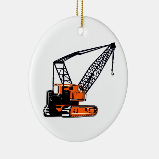 Oranje kraan keramisch ornament (Rechts)
