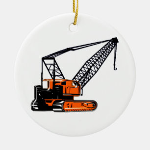 Oranje kraan keramisch ornament