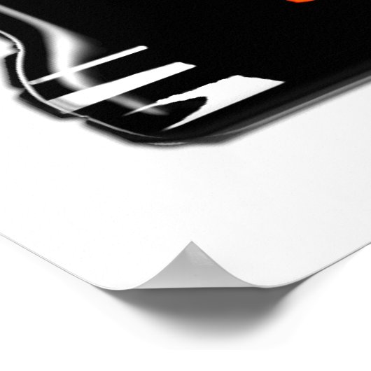 Oranje kraan poster (Hoek)