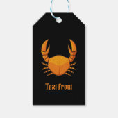 Oranje krab cadeaulabel (Voorkant)