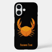 Oranje krab Case-Mate iPhone case (Achterkant)